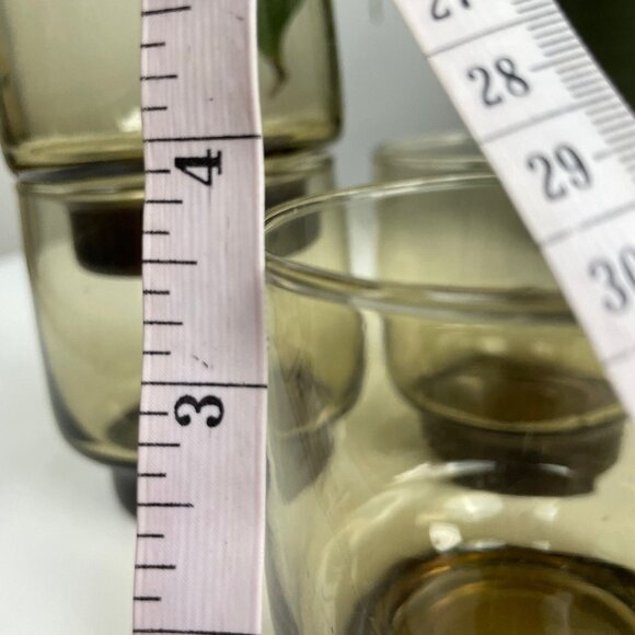 Libbey - Vintage Set of 4 Smoked Tawny Bar Glasses - Picture 5 of 6